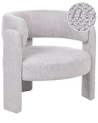 Armchair BUREA Chenille Light Grey