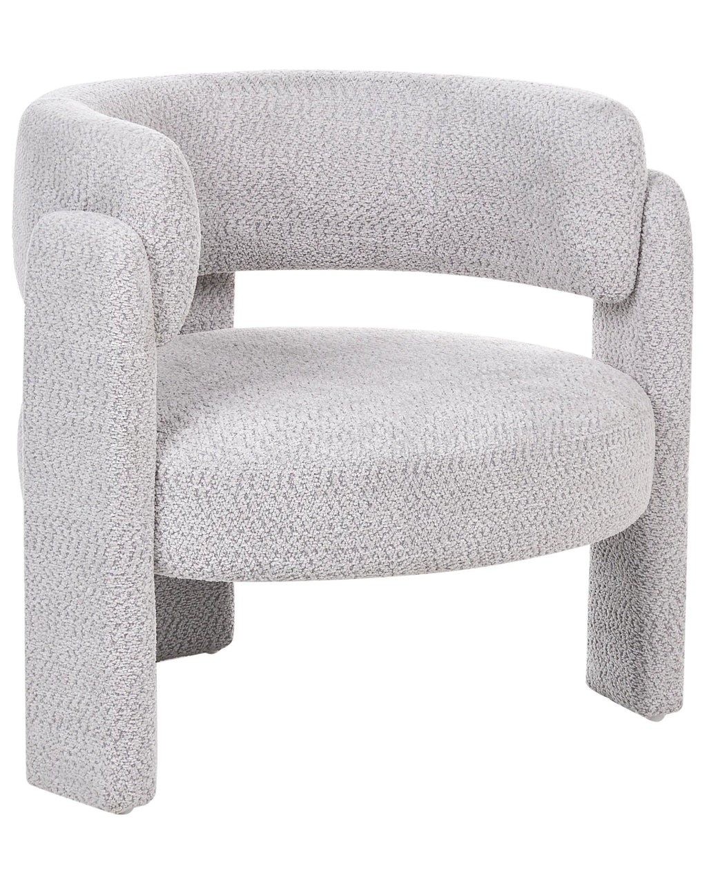 Armchair BUREA Chenille Light Grey