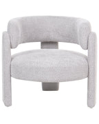 Armchair BUREA Chenille Light Grey