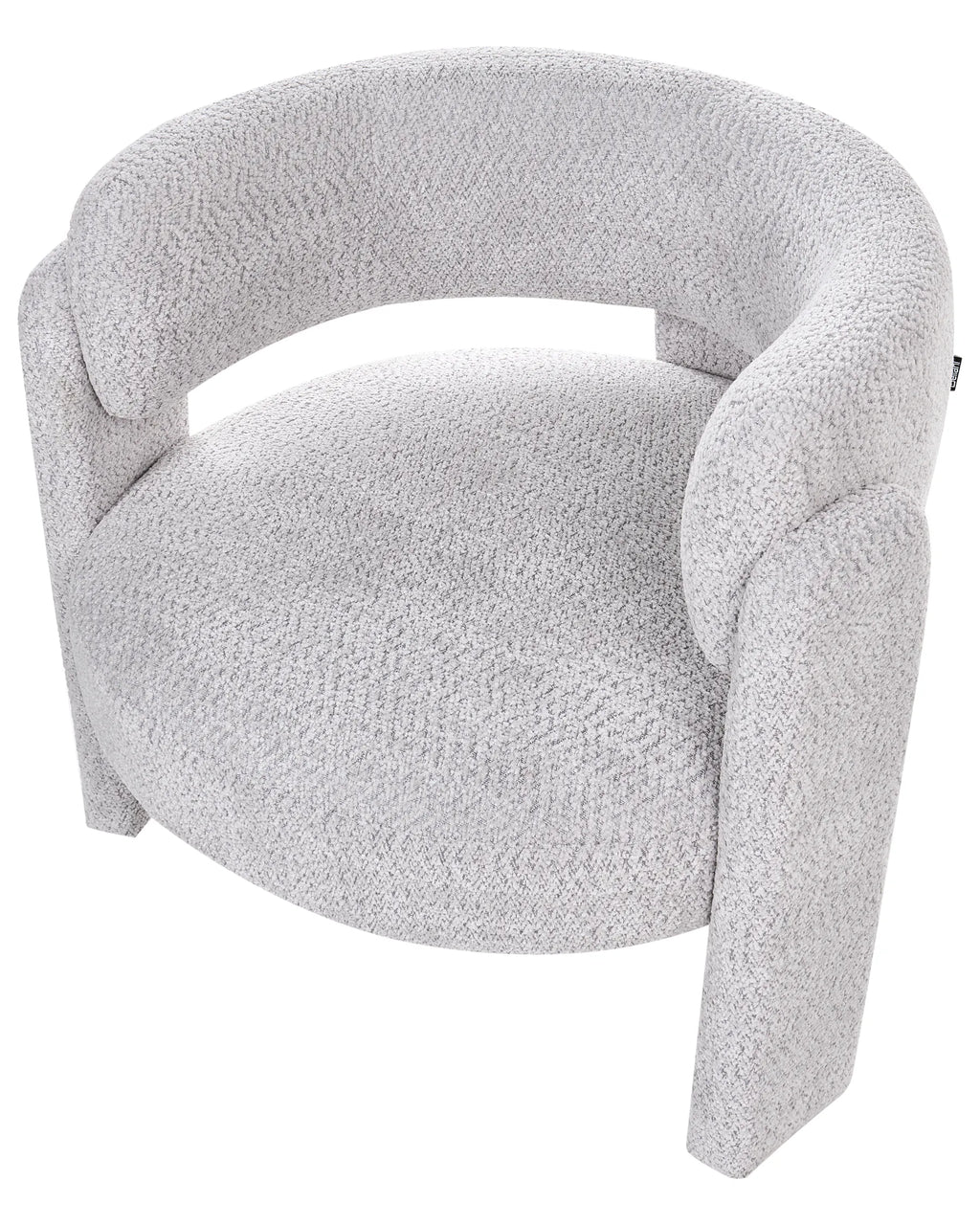 Armchair BUREA Chenille Light Grey