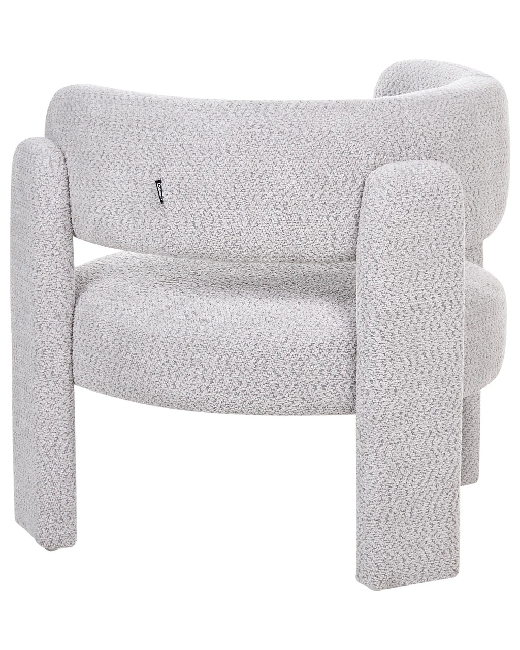 Armchair BUREA Chenille Light Grey