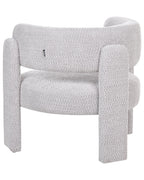Armchair BUREA Chenille Light Grey