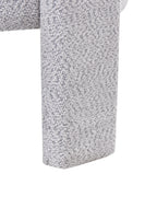 Armchair BUREA Chenille Light Grey