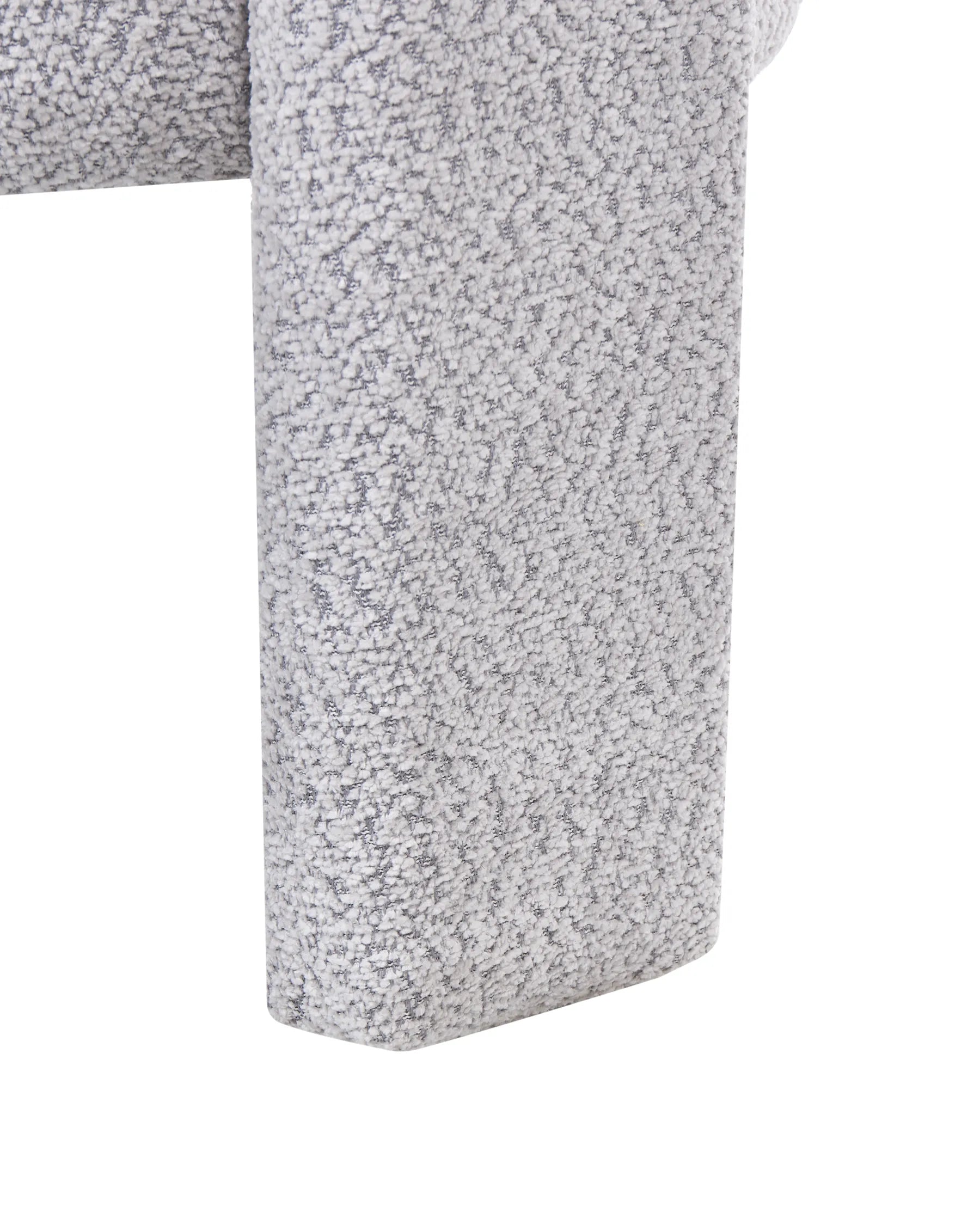 Armchair BUREA Chenille Light Grey