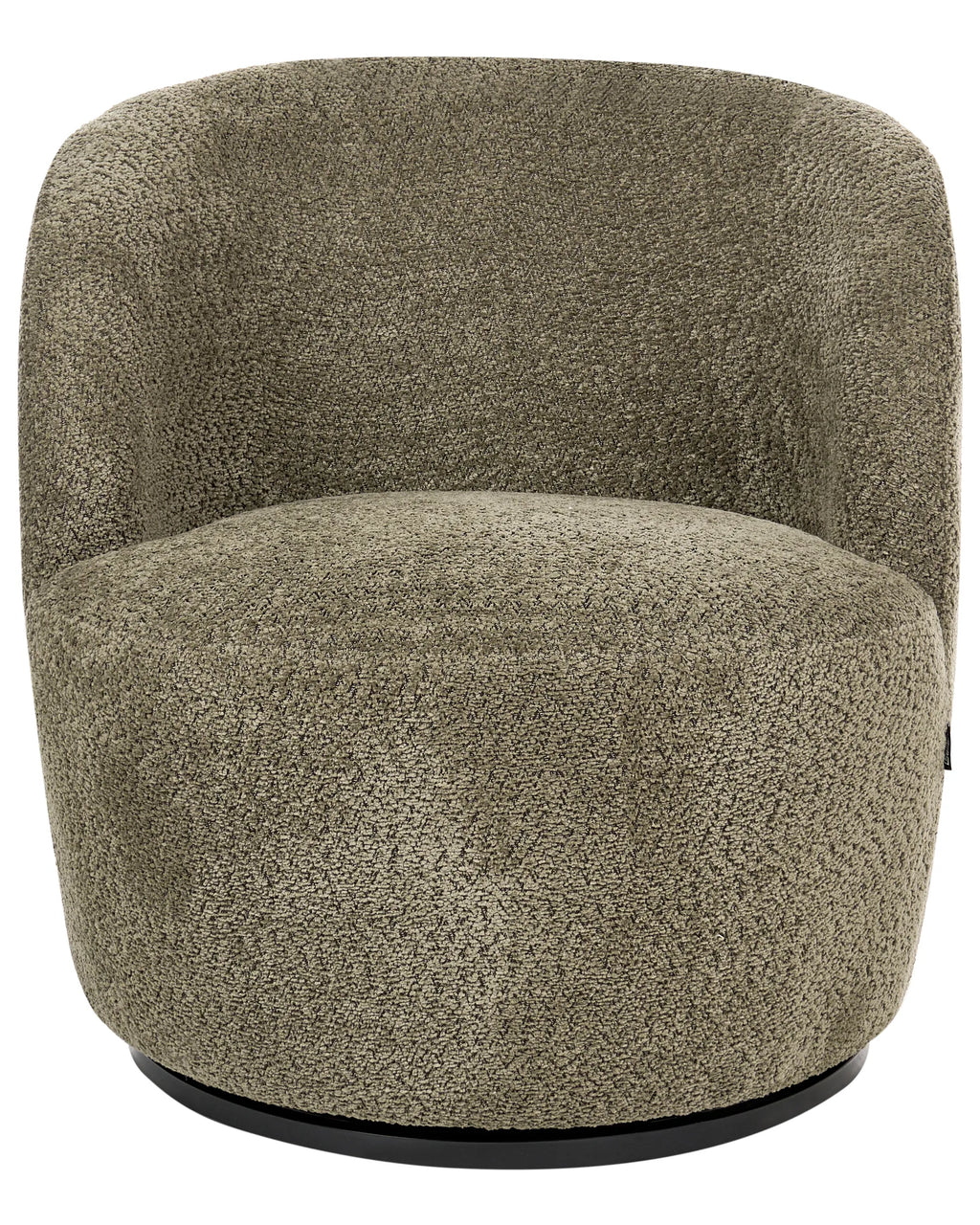 Swivel Armchair KUOLPA Chenille Dark Green
