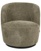 Swivel Armchair KUOLPA Chenille Dark Green