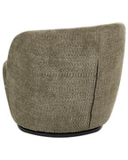 Swivel Armchair KUOLPA Chenille Dark Green