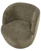 Swivel Armchair KUOLPA Chenille Dark Green