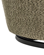 Swivel Armchair KUOLPA Chenille Dark Green