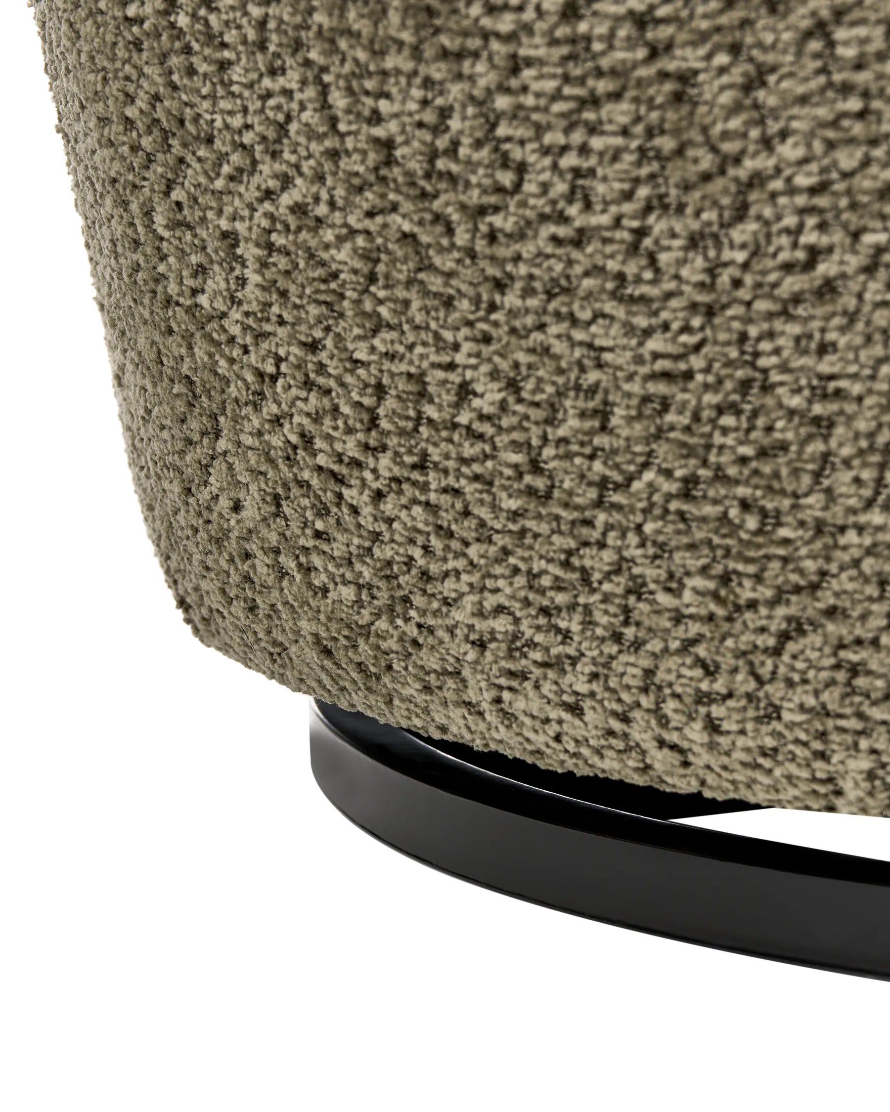 Swivel Armchair KUOLPA Chenille Dark Green