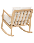 Rocking Chair KJEVIK Wood Light Brown/ Light Beige