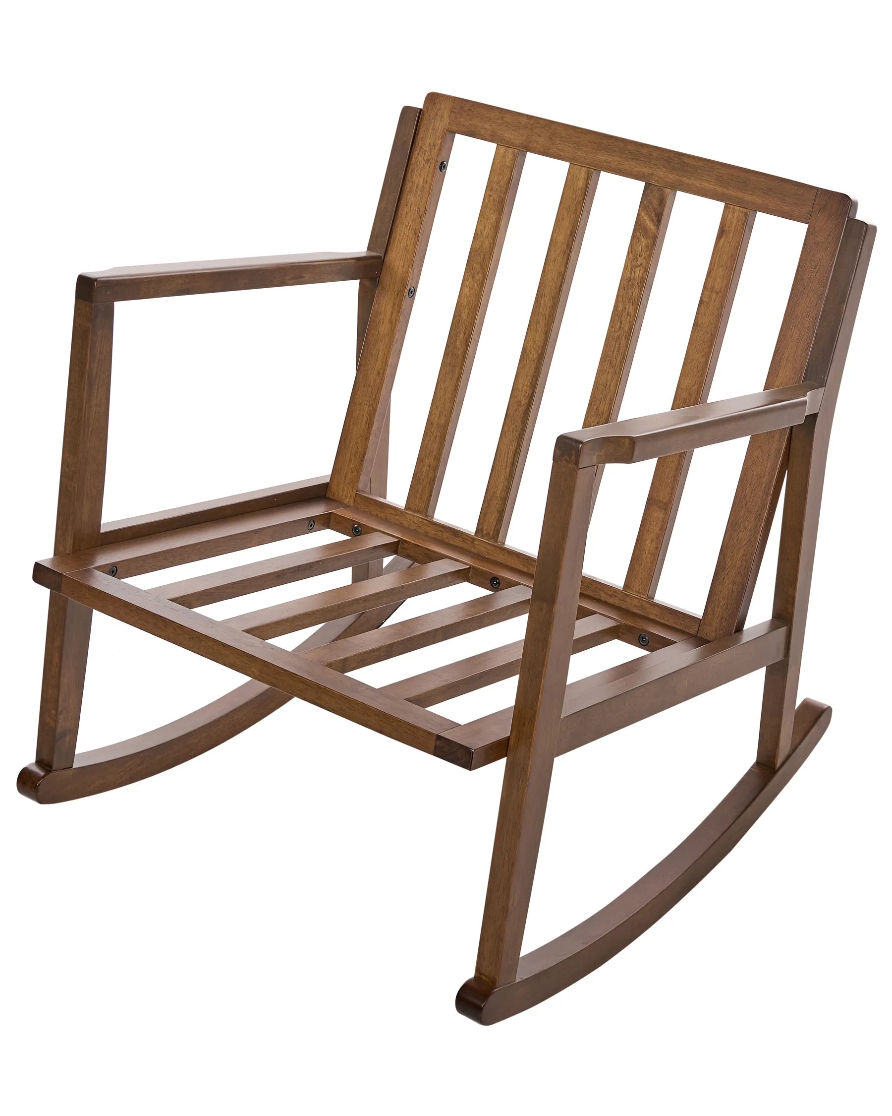 Rocking Chair KJEVIK Wood Brown/ Light Beige