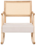 Rocking Chair RYA Wood Light Brown/ Light Beige