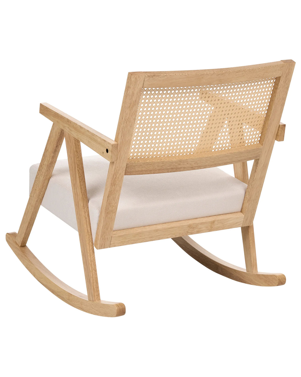 Rocking Chair RYA Wood Light Brown/ Light Beige
