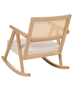 Rocking Chair RYA Wood Light Brown/ Light Beige