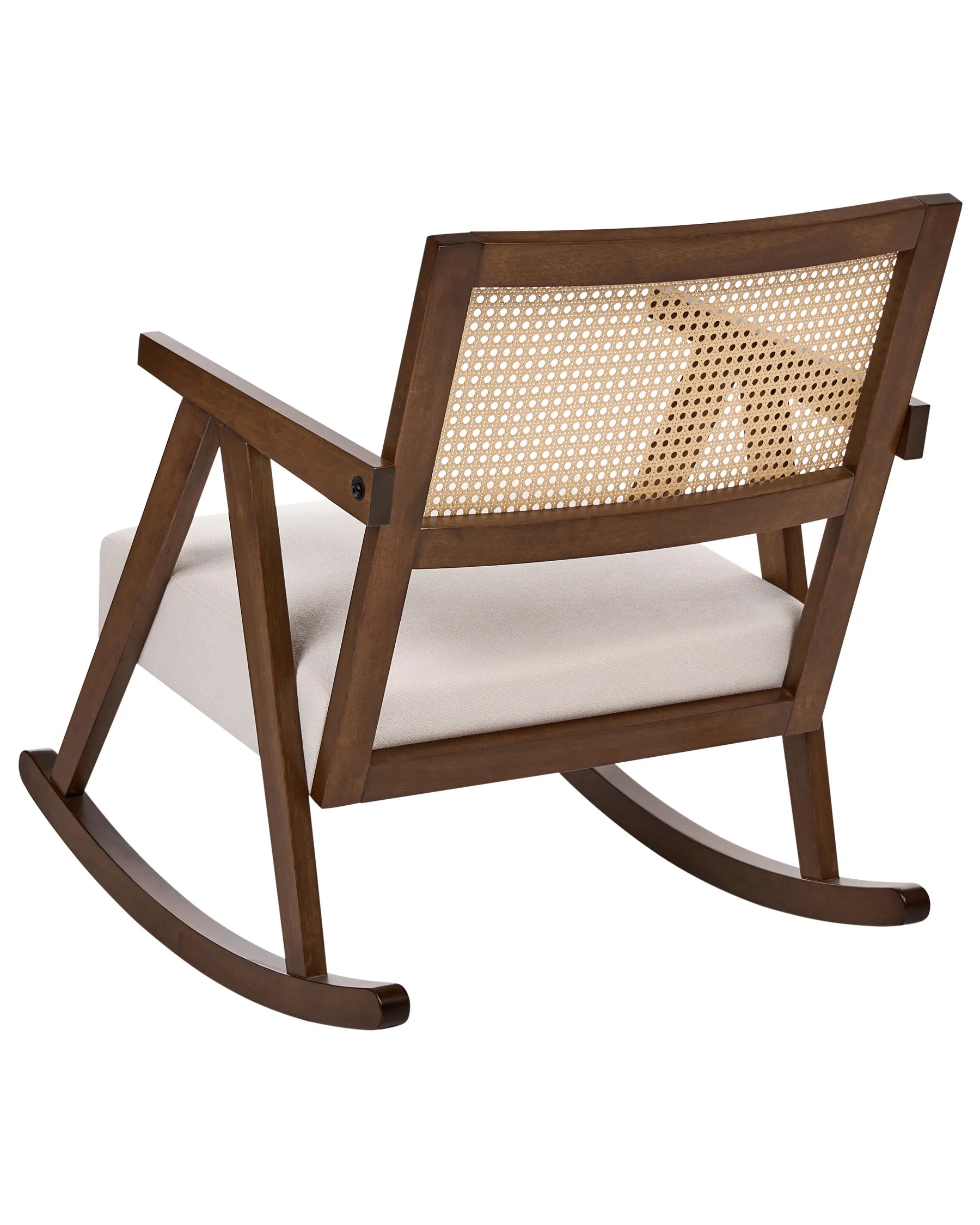 Rocking Chair RYA Wood Brown/ Light Beige