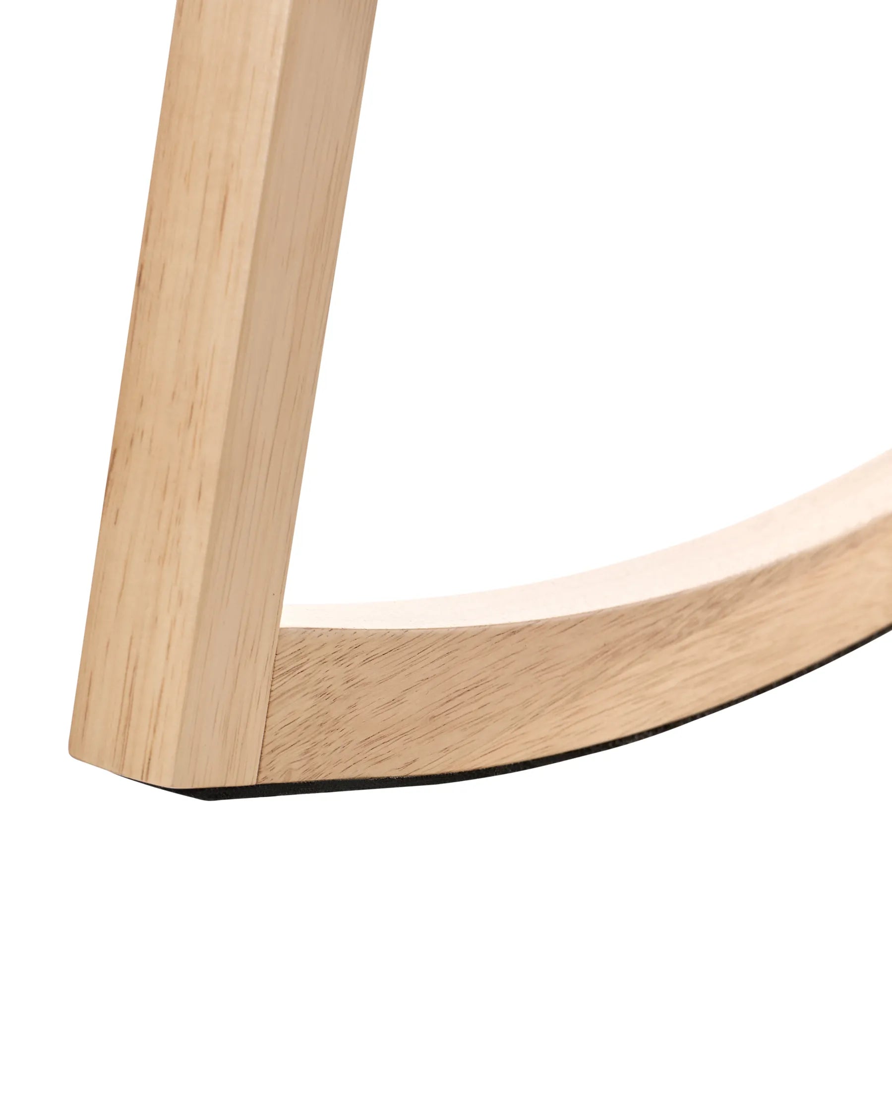 Rocking Chair LEIDY Wood Light Brown/ Light Beige