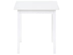 Dining Table VERITAS White 75 cm 75 cm Pine Wood
