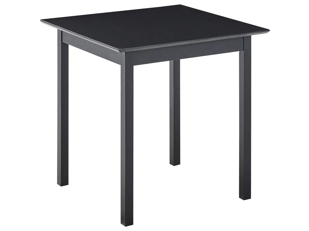 Dining Table VERITAS Black 75 cm 75 cm Pine Wood