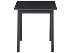 Dining Table VERITAS Black 75 cm 75 cm Pine Wood