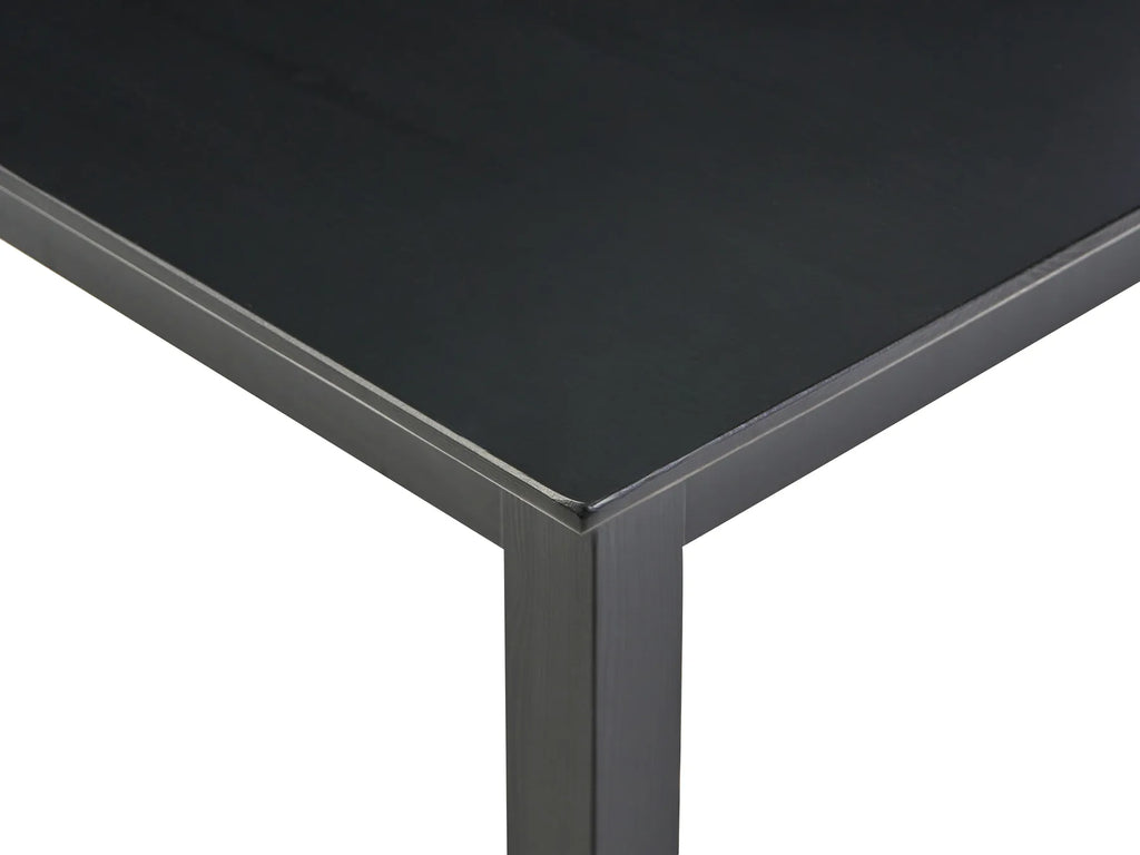 Dining Table VERITAS Black 75 cm 75 cm Pine Wood