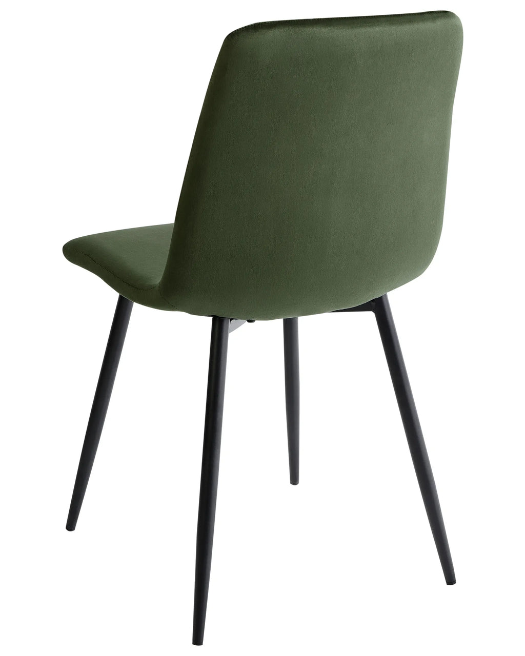 Set of 4 Dining Chairs HAVRE Velvet Olive Green