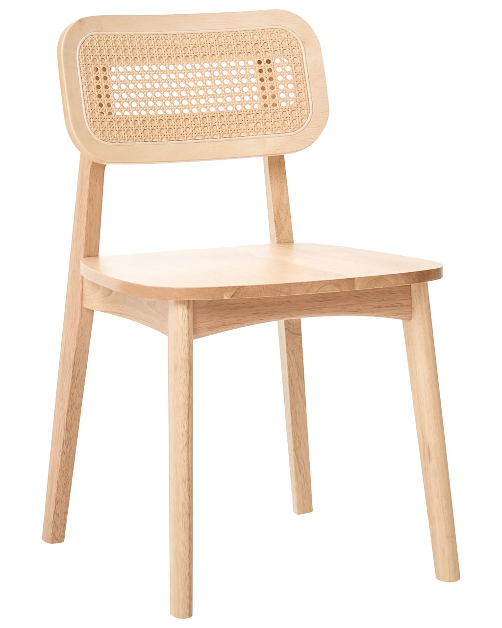 Set of 2 Dining Chairs KENO Wood Light Brown