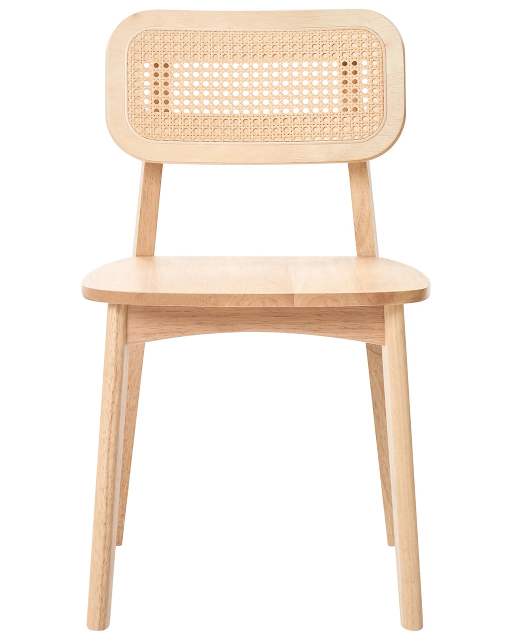 Set of 2 Dining Chairs KENO Wood Light Brown