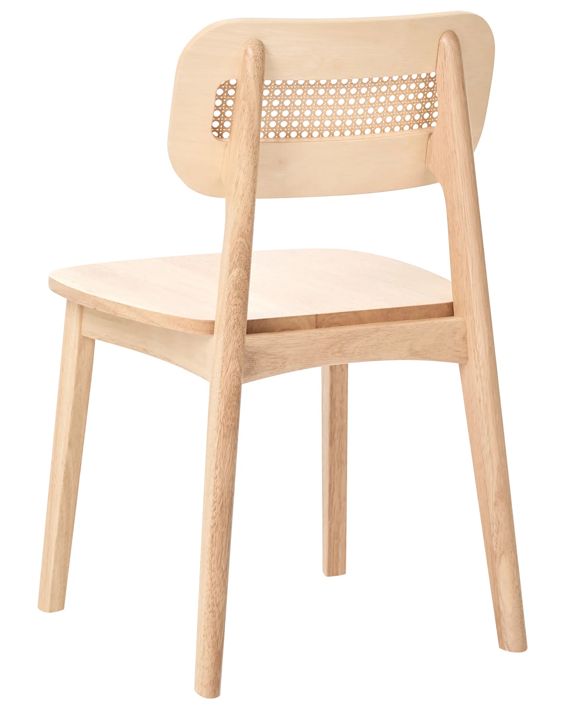 Set of 2 Dining Chairs KENO Wood Light Brown