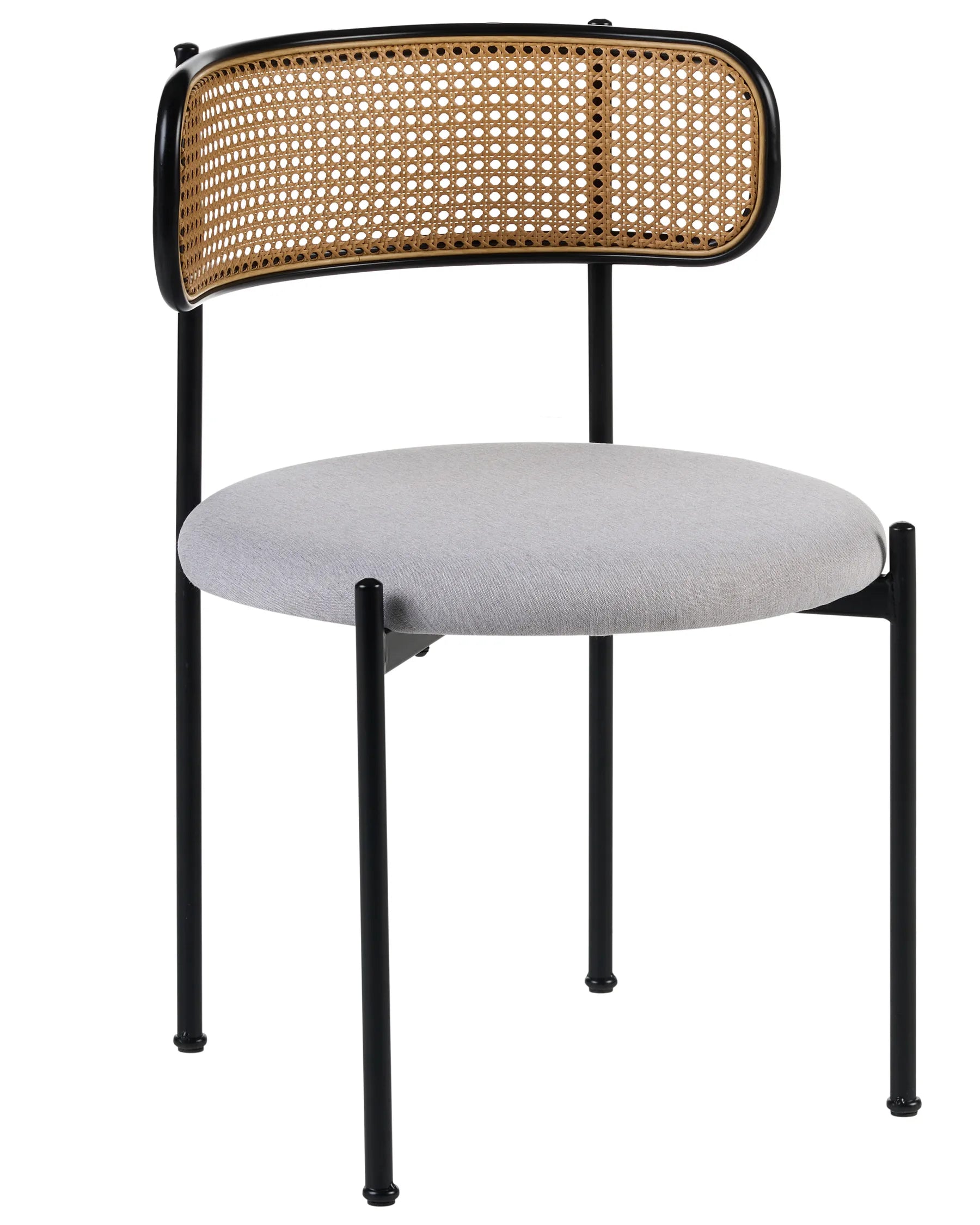 Set of 2 Dining Chairs ANDOVER Metal Black