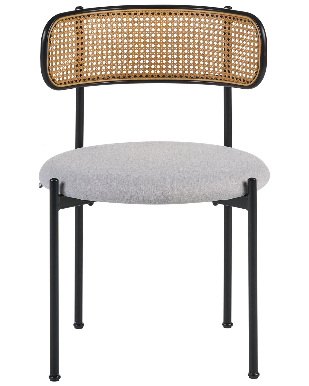 Set of 2 Dining Chairs ANDOVER Metal Black