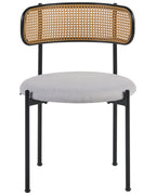 Set of 2 Dining Chairs ANDOVER Metal Black