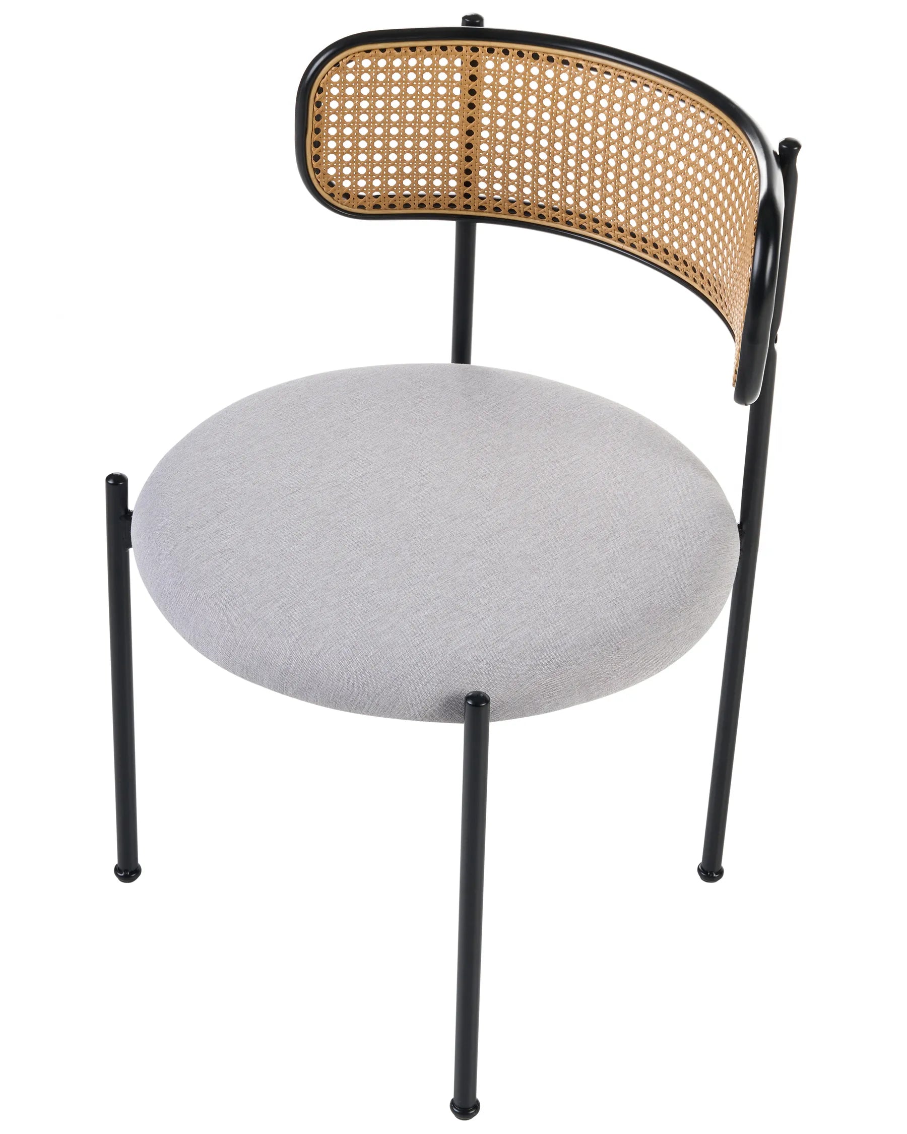 Set of 2 Dining Chairs ANDOVER Metal Black