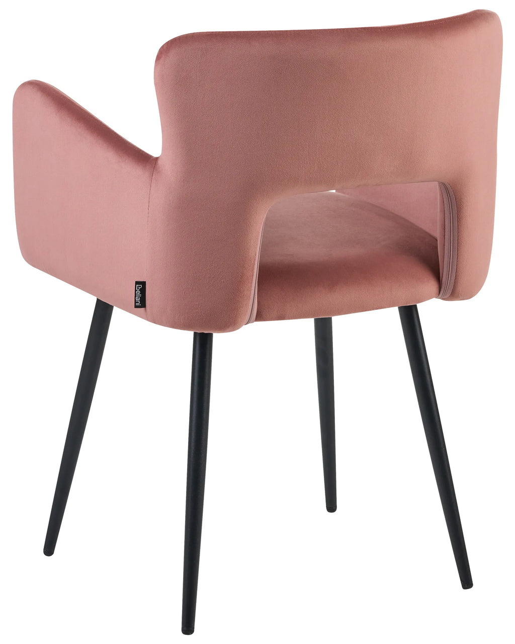 Set of 2 Dining Chairs SANILAC Velvet Pastel Pink