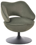 Swivel Armchair SANDET Velvet Dark Green