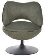 Swivel Armchair SANDET Velvet Dark Green