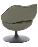 Swivel Armchair SANDET Velvet Dark Green