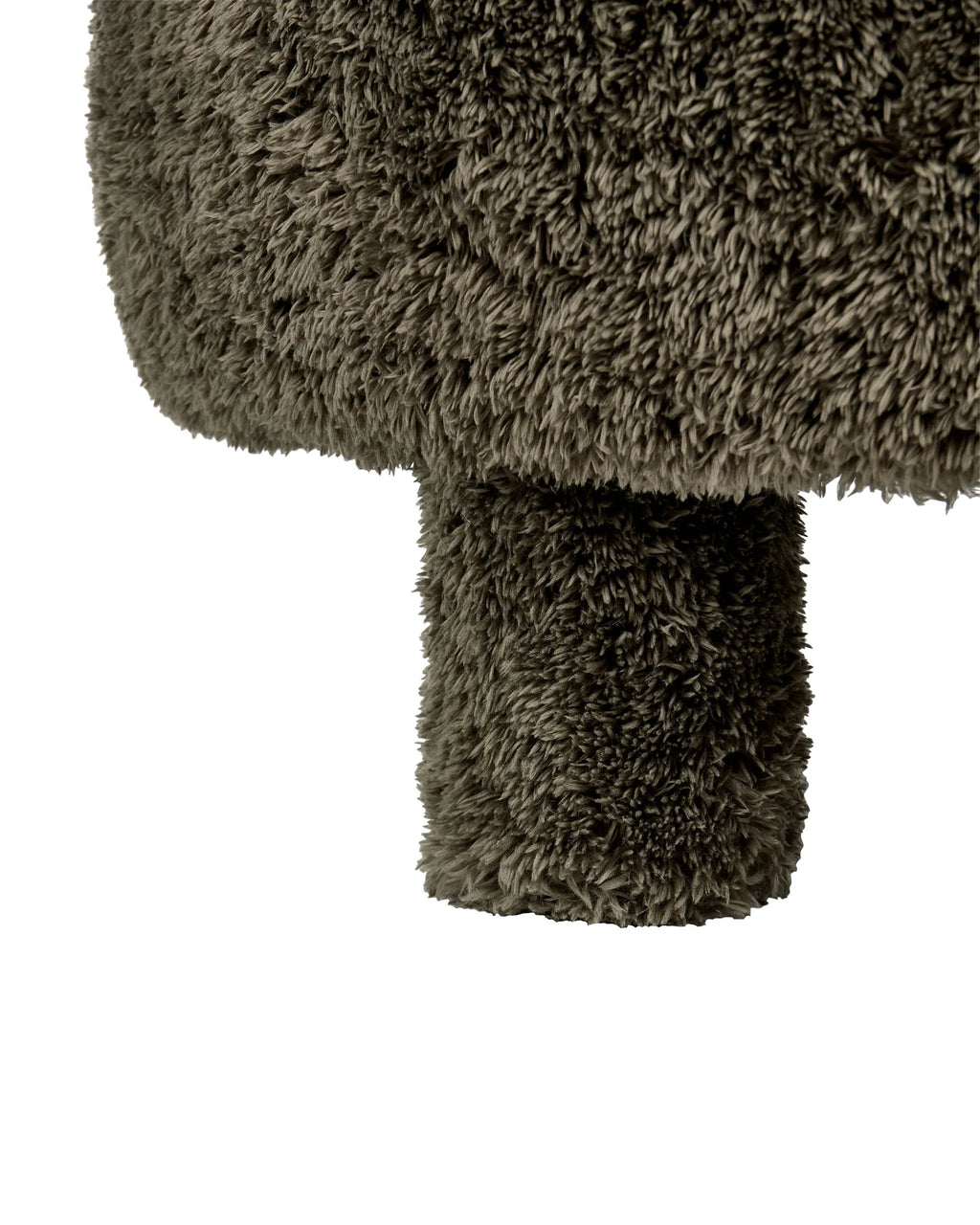 Armchair HAMINA Faux Fur Dark Green