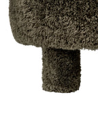Armchair HAMINA Faux Fur Dark Green