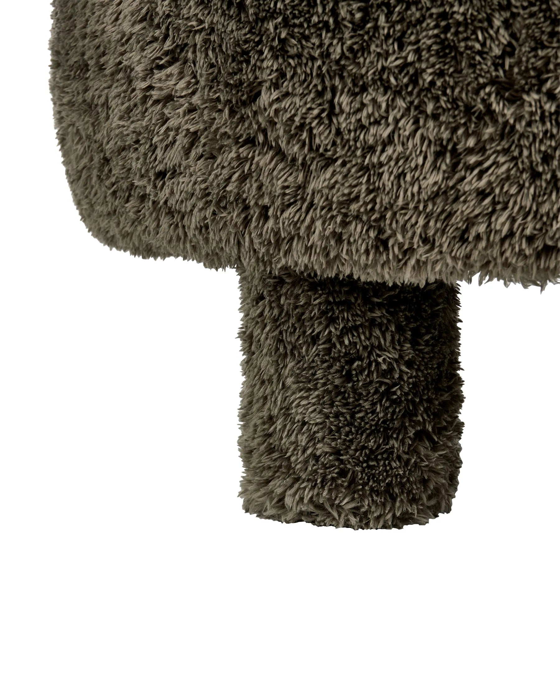 Armchair HAMINA Faux Fur Dark Green