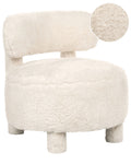 Armchair HAMINA Faux Fur Light Beige