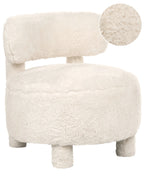 Armchair HAMINA Faux Fur Light Beige