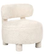 Armchair HAMINA Faux Fur Light Beige