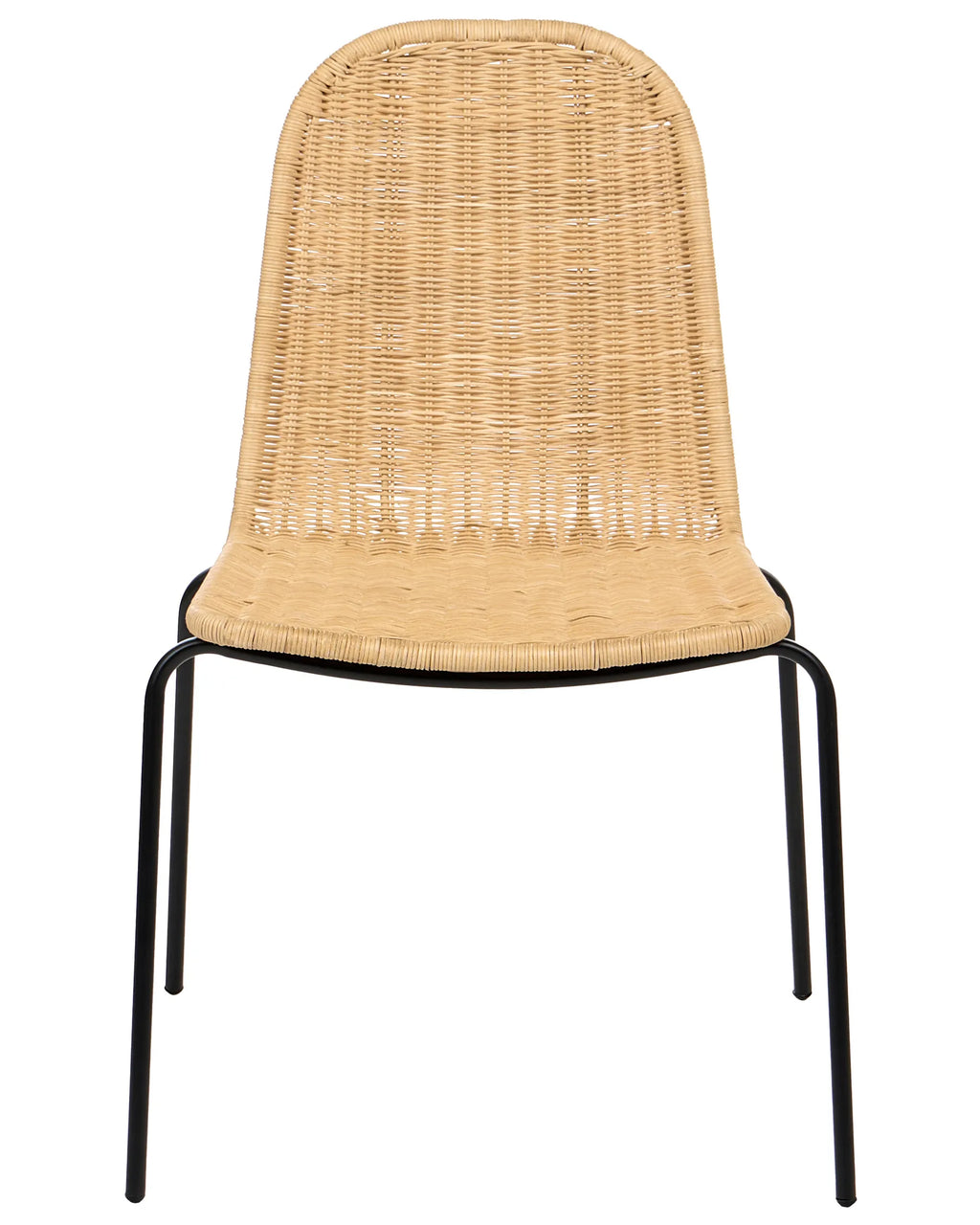 Set of 2 Dining Chairs ROXTON Rattan Natural