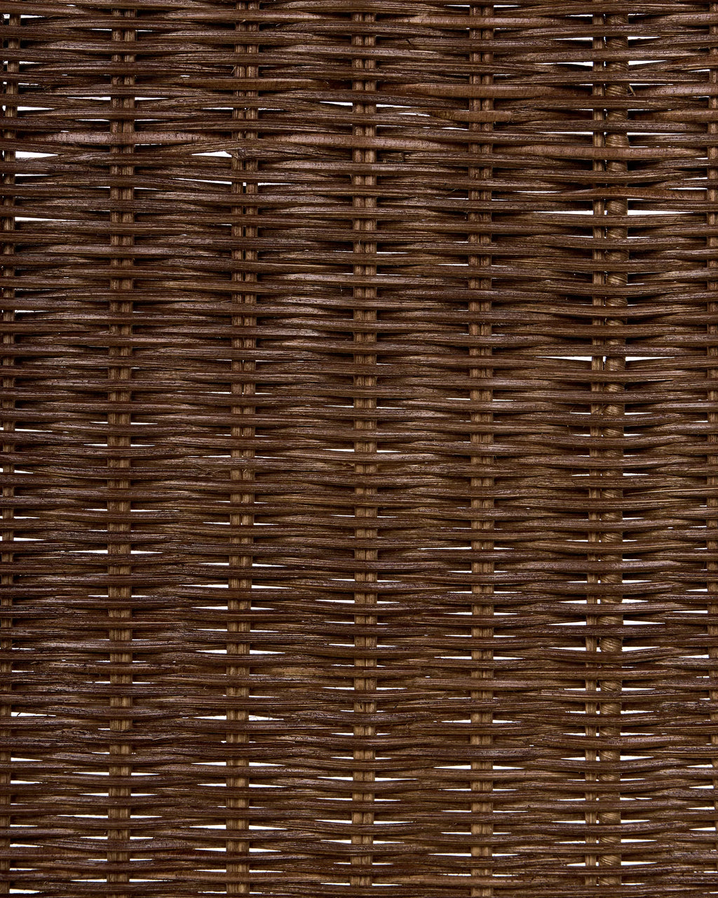 Set of 2 Dining Chairs ROXTON Rattan Dark Brown