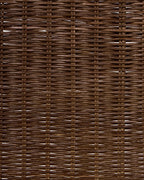 Set of 2 Dining Chairs ROXTON Rattan Dark Brown