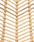 Set of 2 Dining Chairs DILLEY Rattan Natural