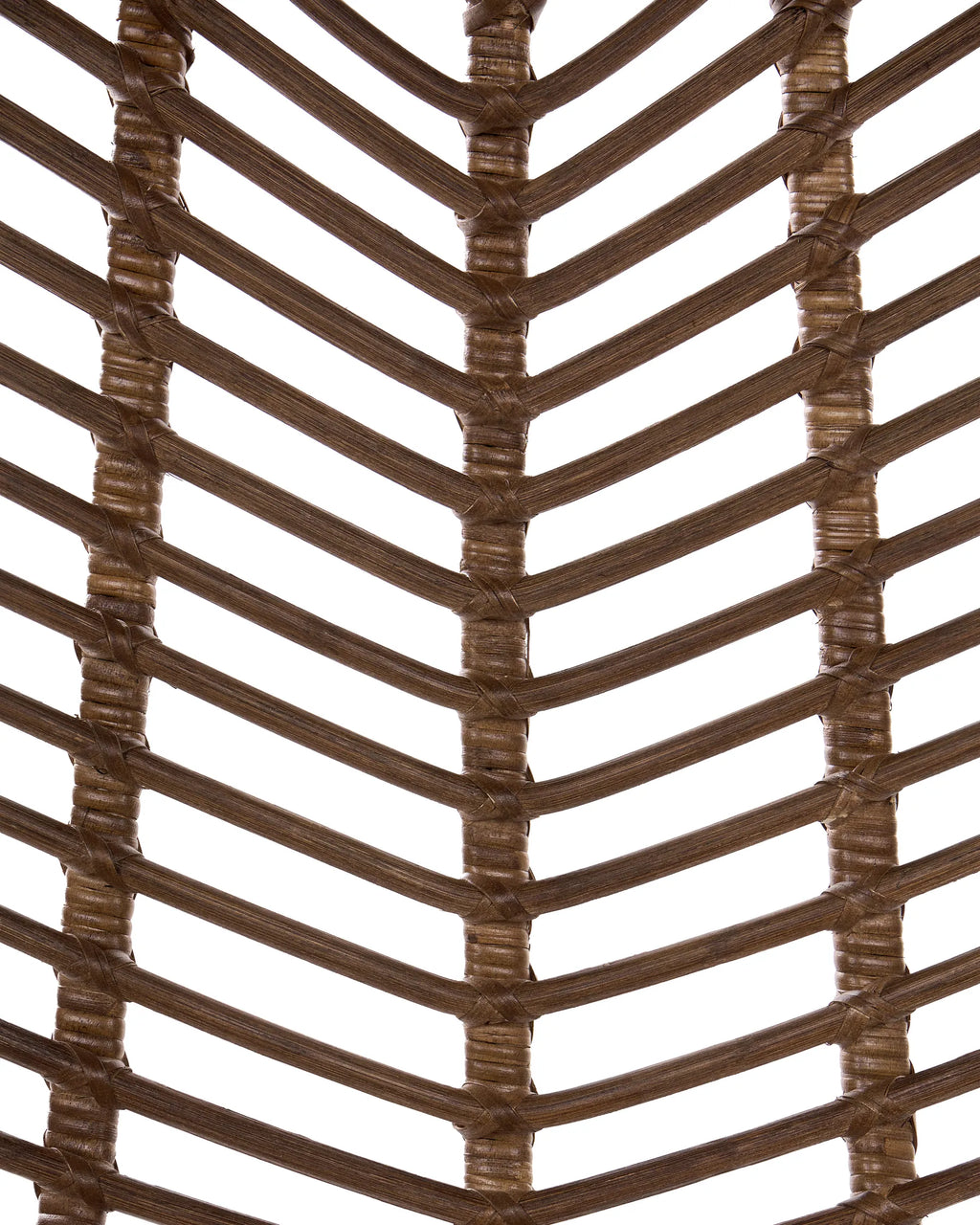 Set of 2 Dining Chairs DILLEY Rattan Brown