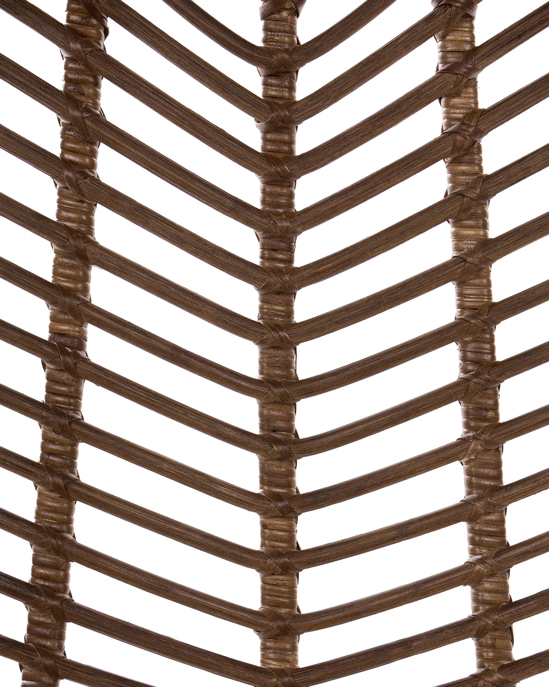 Set of 2 Dining Chairs DILLEY Rattan Brown