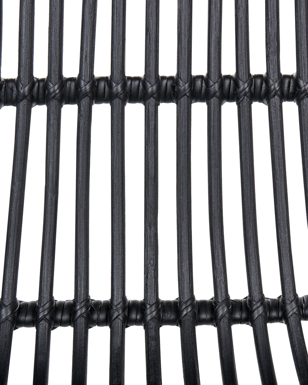 Set of 2 Bar Chairs TERRELL Rattan Black